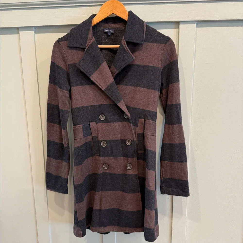 Splendid Striped Peacoat Jacket XS | Preppy Academia Whimsigoth - Picture 3 of 5